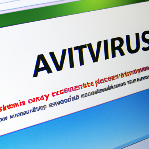 תמונה של מסך מחשב המציגה תוכנת אנטי וירוס בפעולה